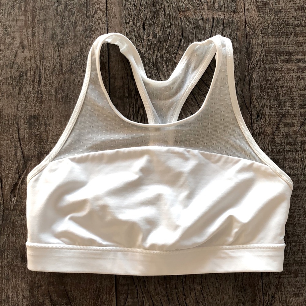 Lululemon polka dots white bra 6